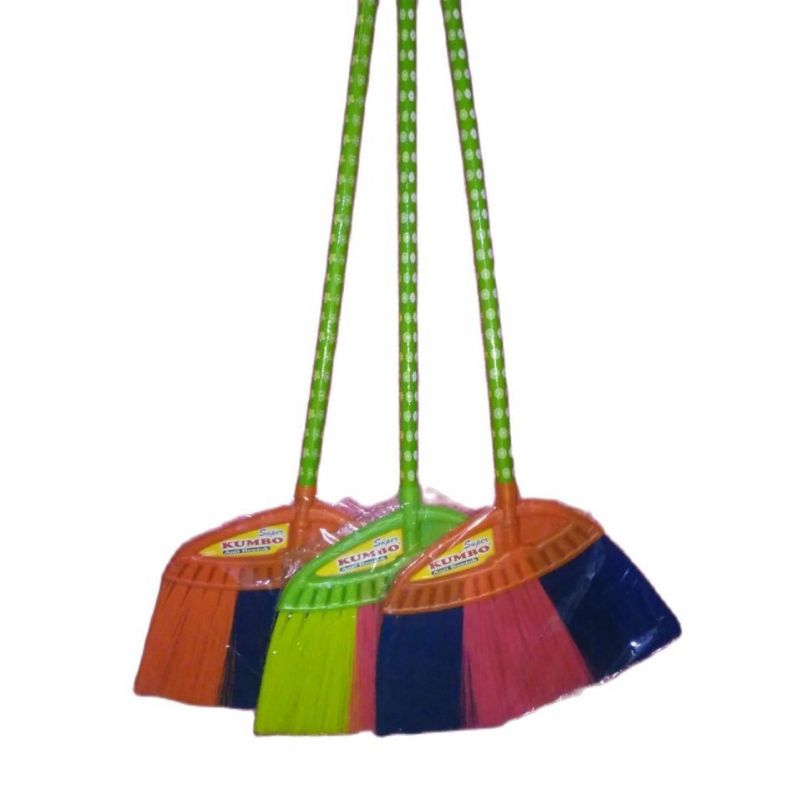 Sapu nilon gagang kayu/sapu lantai gagang kayu kumbo