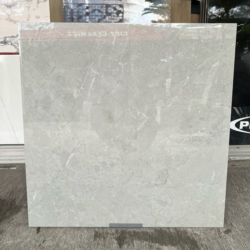 Granit Lantai 60x60 Sun Power Toba Grey | Glossy