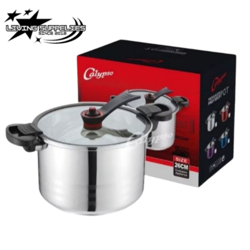 Panci Presto Calypso Stainless / Panci Pelunak Tulang Daging / Panci Soup Pot Stenlis Tebal