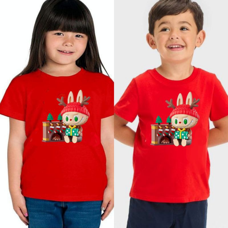 Atasan Natal anak cowok cewek 3-12 tahun unisex/baju anak Natal anak/kaos  anak/Atasan Natal anak an