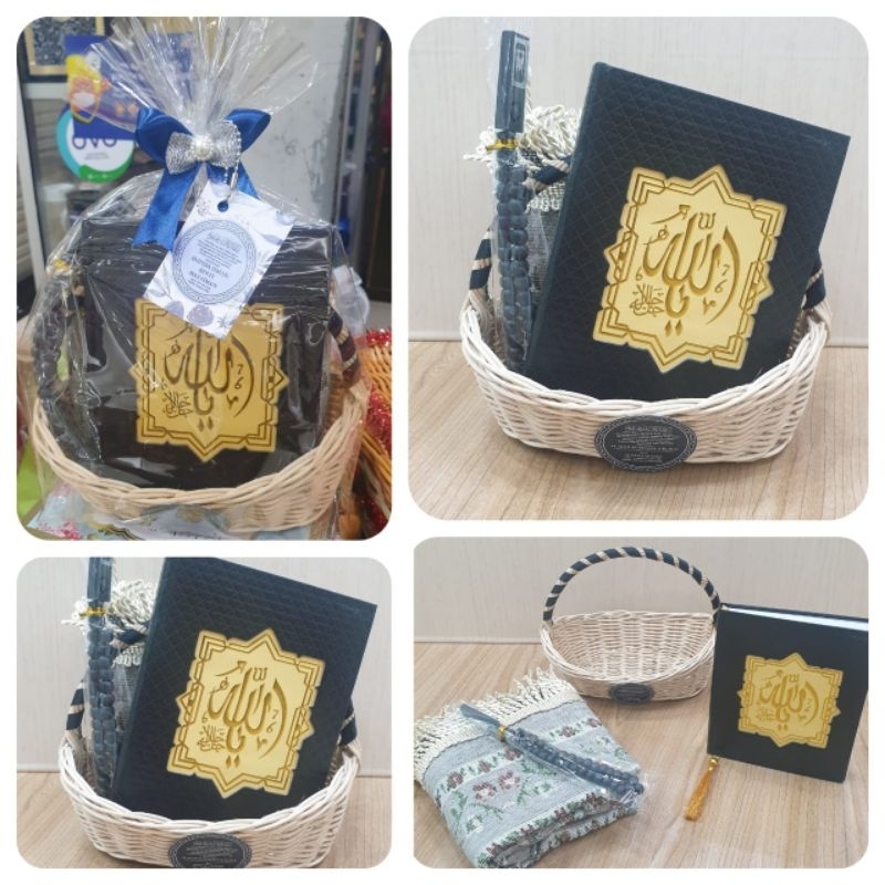souvenir mengenang 40 hari/paket yasin tahlil/yasin,sajadah, tasbih/paket hampers mengenang/souvenir