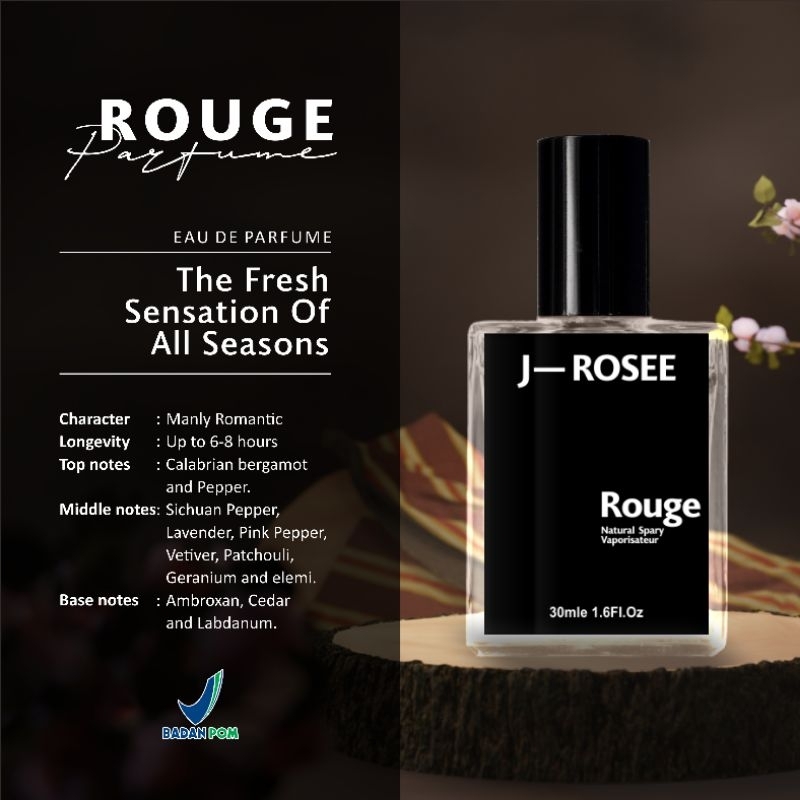 Parfum Jayrosse Rouge Parfum pria tahan lama Parfum Baccarat Rouge 30ml Parfum Jayrosse Gree