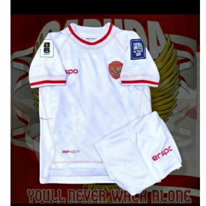 JERSEY TIMNAS ATASAN AWAY |PREMIUM| PUTIH LOGO TIMBUL