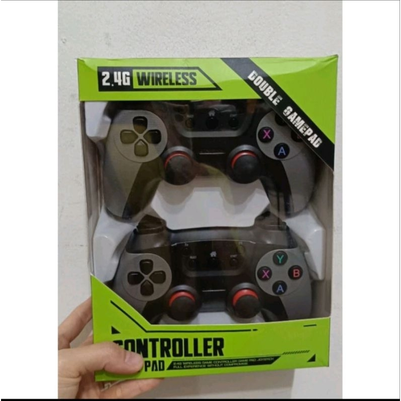 Gamepad Double Wireless Turbo - Joystick Pc Controller Gaming Komputer Wireless Turbo 2.4ghz