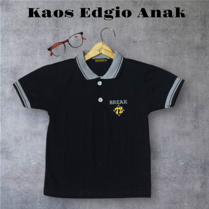 Kaos Premium Edgio Kaos Kerah Anak 3-5 Tahun/Kaos Polo Edgio Kenzo