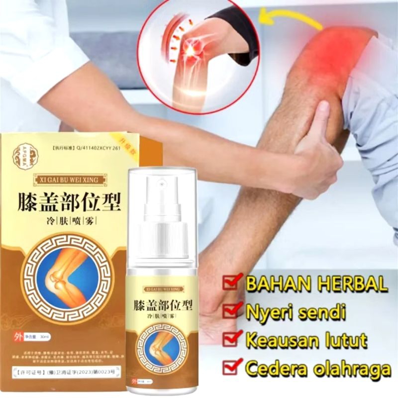 Spray Pereda Nyeri Lutut Sendi Otot Rematik Pain Killer Spray XiGaiBu