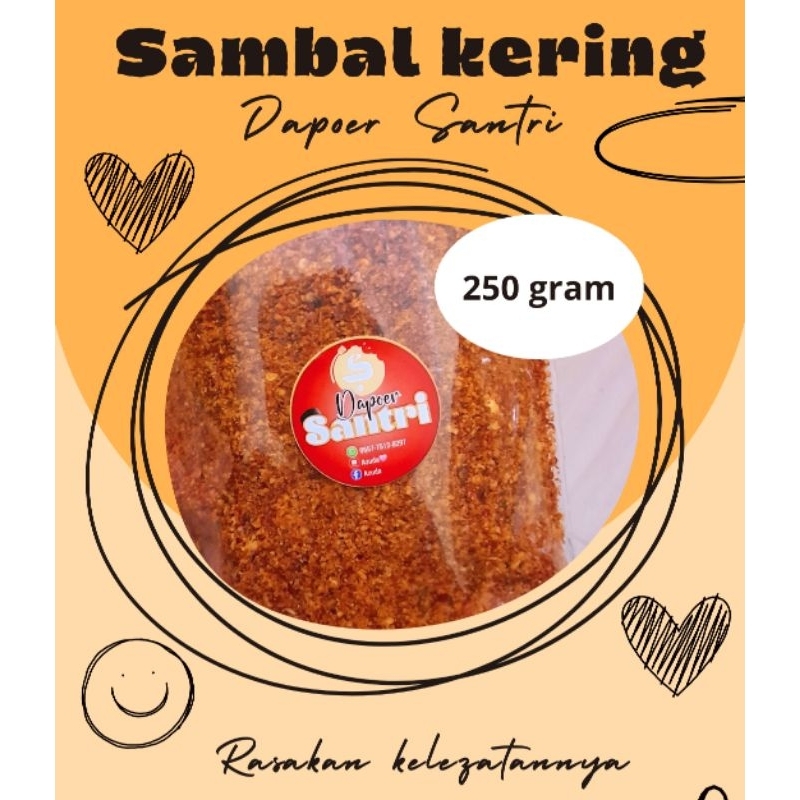 

Sambal kering 250 gram (Dapoer santri)