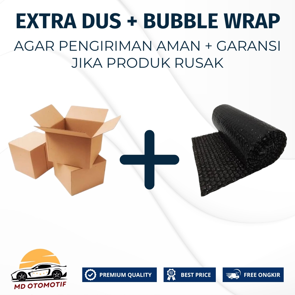 

Extra Bubble Wrap plus Extra Dus agar Produk Kamu Aman diperjalanan plus Kalim Garansi Jika Terjadi Kerusakan di Perjalanan