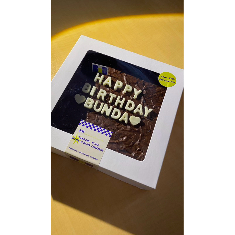 

Fudgy Brownie Birthday Package