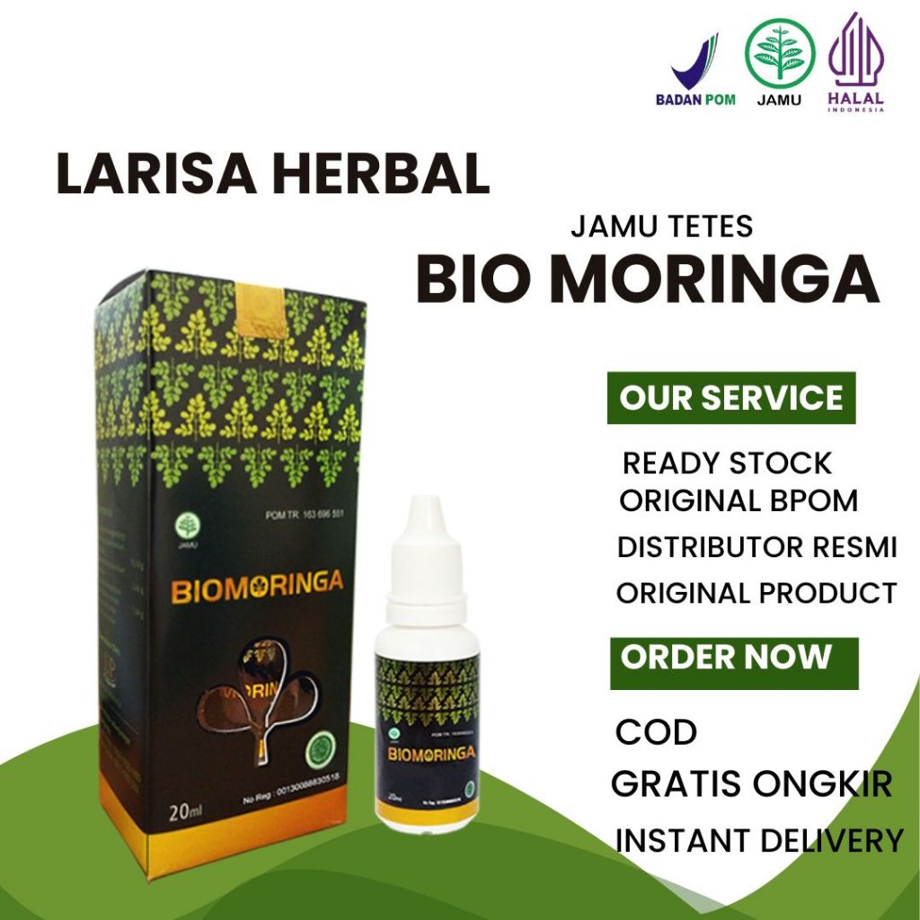 

BIO MORINGA 20 ML / MORINGA JAMU TETES /Jamu Herbal | Moringa