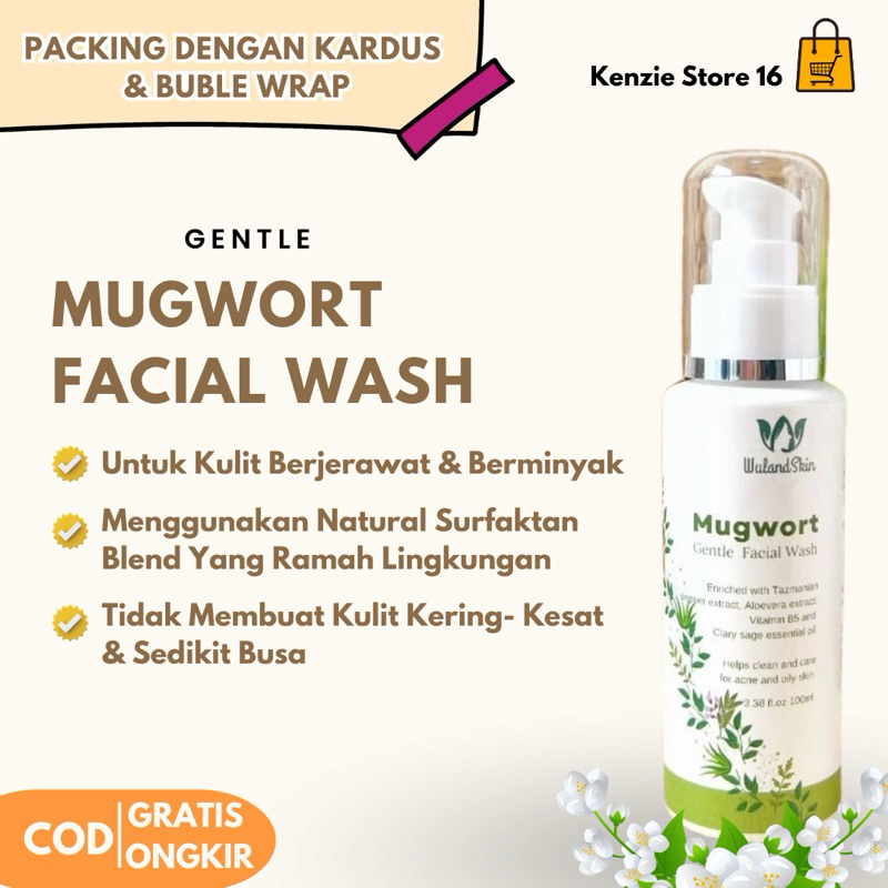 Mugwort Gentle Facial Wash Non SLS by Wuland Skincare WulandSkin Non SLS