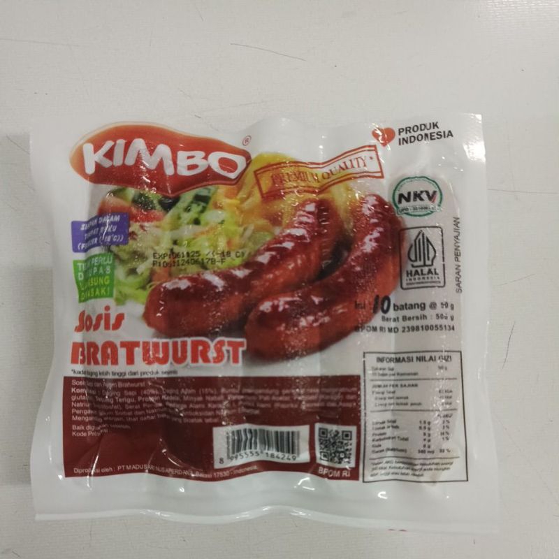 

Kimbo Sosis Bratwurst Isi 10