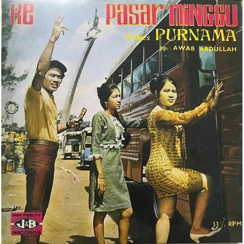Vinyl piringan hitam RHOMA IRAMA fan ELVY SUKAESIH dalam KE PASAR MINGGU