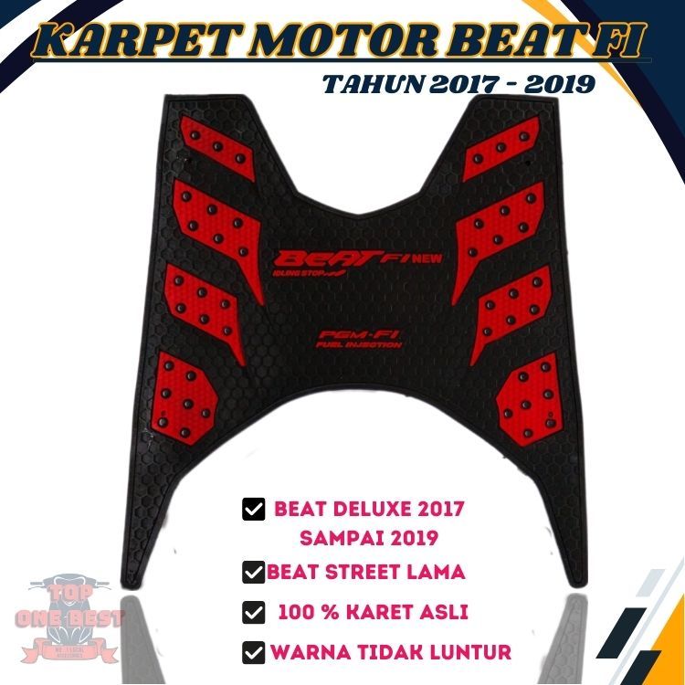 Karpet Motor Beat Fi Esp 2017 2018 2019 / Karpet Motor Beat street lama Aksesories Pijakan Motor