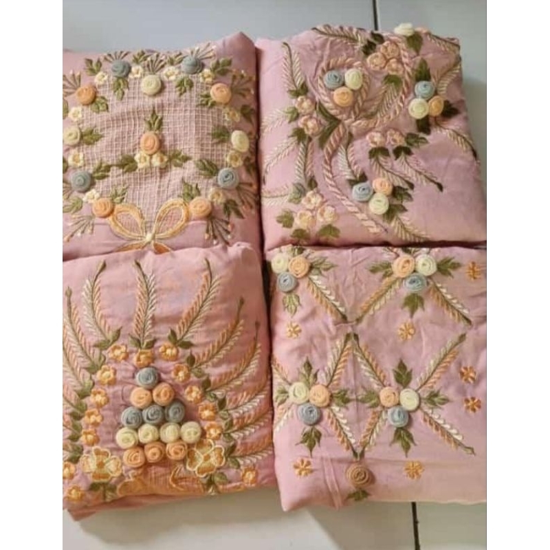 INDAH_COLLECTION mukena bordir terusan/ bordir tile modif bunga