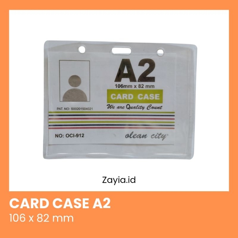 

Isi 5 Id Card Case B2 Landscape / Tempat Name Tag Ujian / Card Case Plastik
