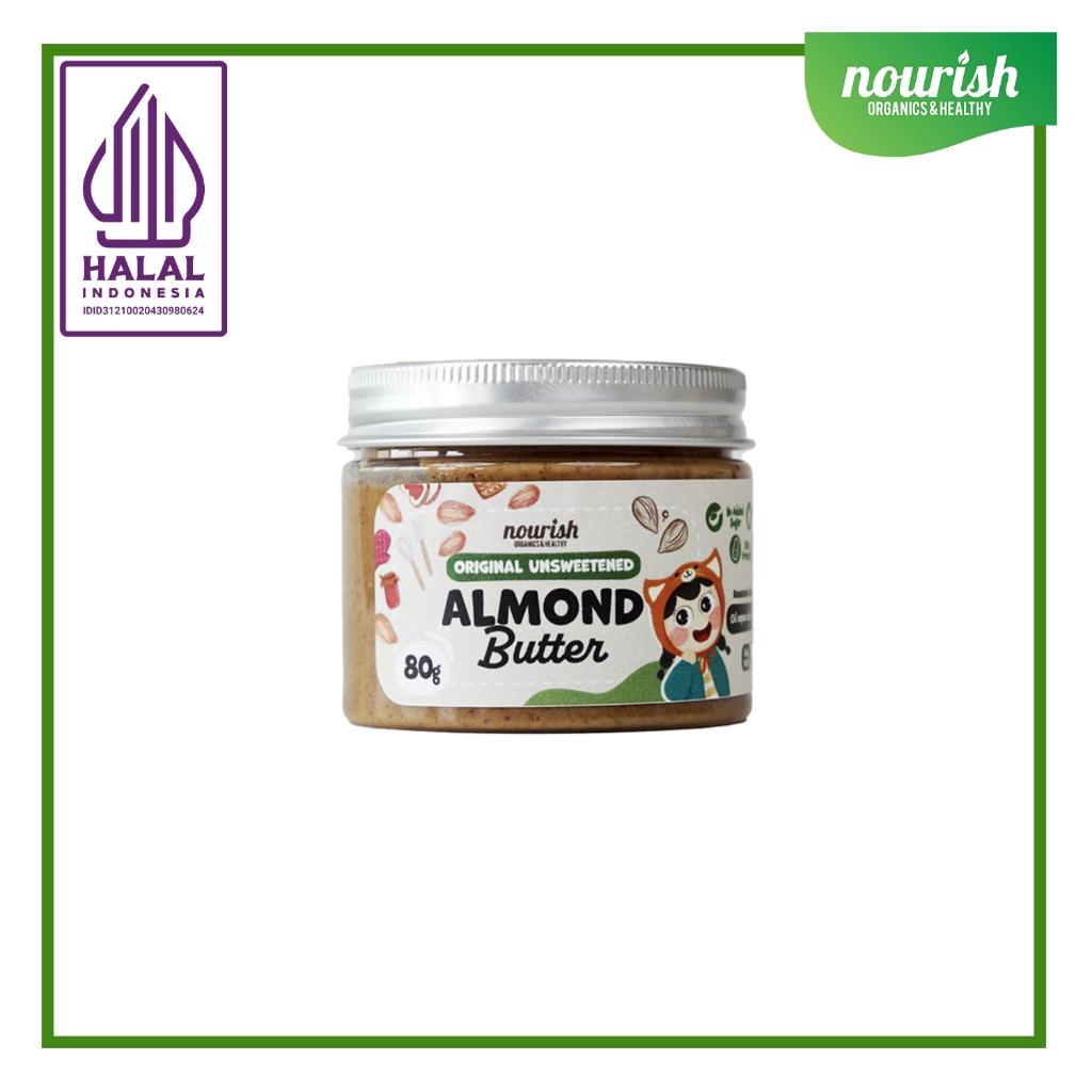 

Nourish Original Unsweetened Almond Butter - 80 Gr