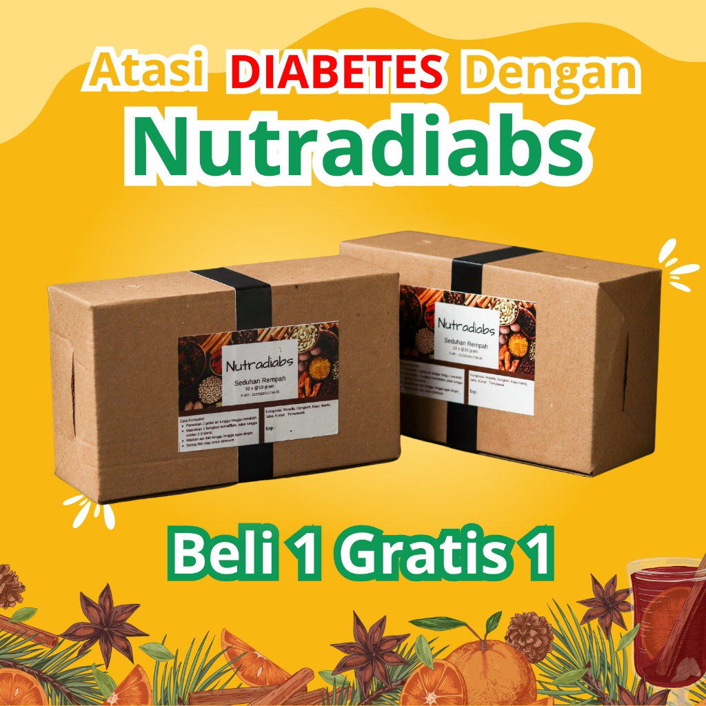 

Nutradiabs Herbal Alami Untuk Diabetes Beli 1 Gratis 1