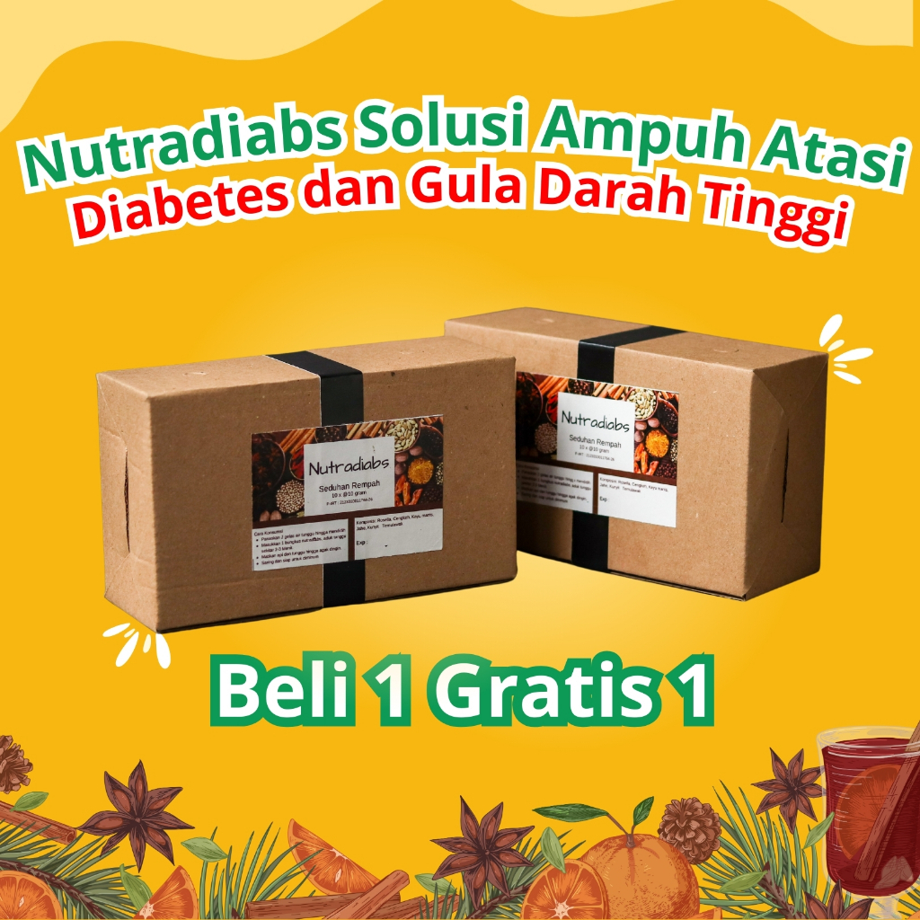 

[Promo Beli 1 Gratis 1] Nutradiabs Herbal Alami Untuk Diabetes