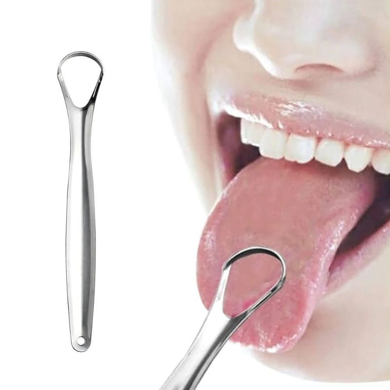 Pembersih Lidah Tounge Scraper - Sikat Pembersih Lidah Stainless - Pembersih Lidah Anti Karat