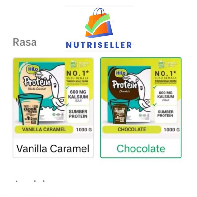 

HiLo Teen Protein 1000gr (Chocolate - Vanilla Caramel ) Susu Tinggi Kalsium Rendah Lemak