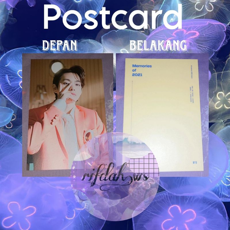 OFFICIAL POSTCARD V TAEHYUNG MEMORIES OF 2021