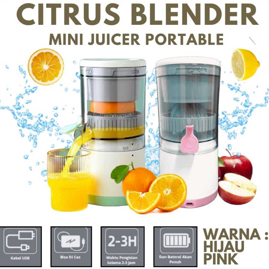 Flash Product  Citrus Blender Mini Juicer Portable Alat Peras Buah Otomatis Multifungsi  Blender Jui