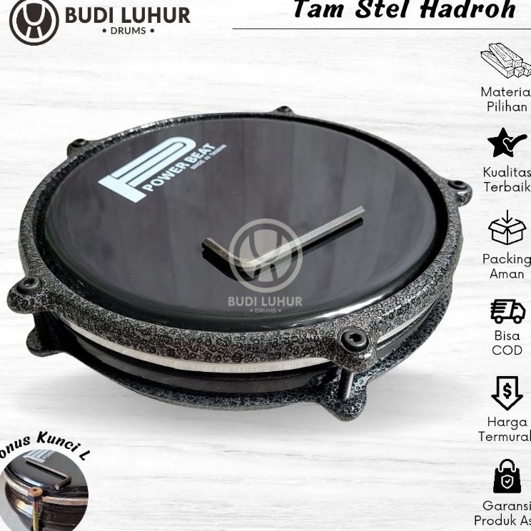 Grosir Untung  Tam Tung Hadroh Keprak Hadroh Tam Mika 8 Inch Tam Donat Tam Steel