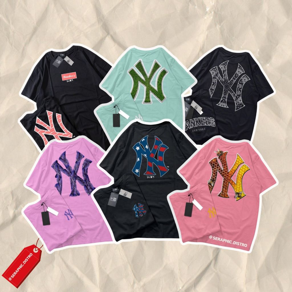 Baju Kaos Branded Pria NY Premium Distro / Baju Distro Pria Dewasa / Tshirt New Era Yankees Premium 
