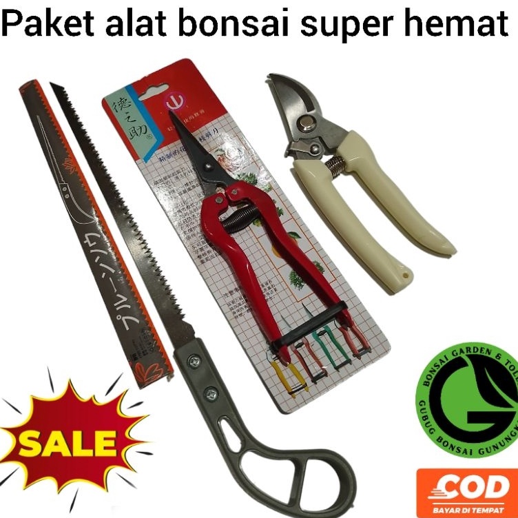 Diskon Terbaik alat bonsai dan berkebun paket hemat gergaji gunting set