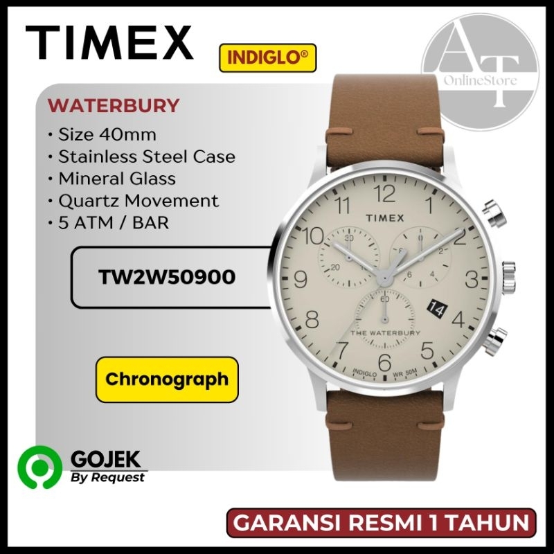 Jam Tangan Pria Timex TW2W50900 Waterbury Classic ORIGINAL Resmi