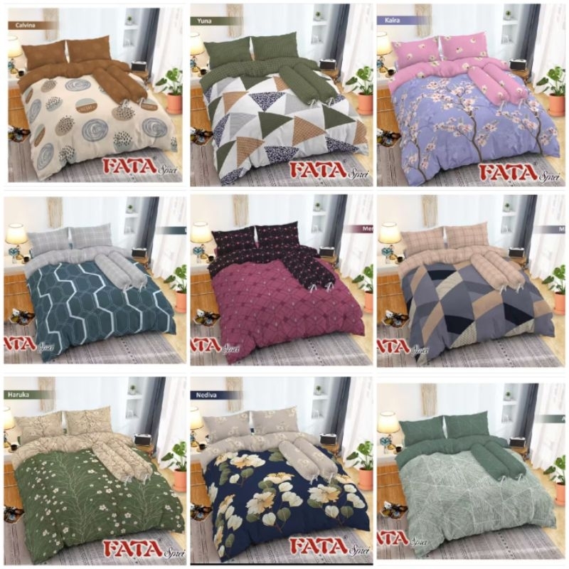 Bedcover Fata Uk 180x200 / Bedcover Fata Satu Set Ukuran 180x200 / Bed Cover Fata Ukuran No.1 ( 180x