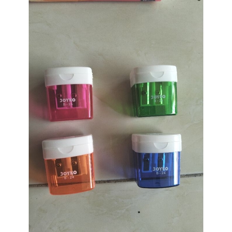 

Rautan Pensil Joyko 2 lubang untuk pensil & crayon (B-24)