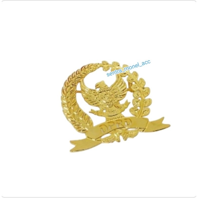 Bros DPRD Lapis emas ASLI anti karat / bros kekinian / bros elegan
