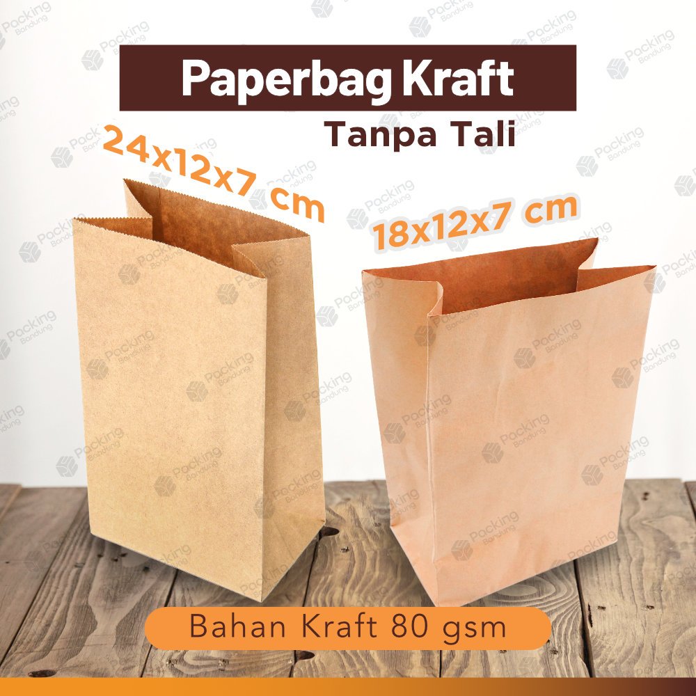 Paper Bag Polos kraft | kantong kertas | goodie bag kertas Murah | Tas Kertas Kecil Mini Souvenir |