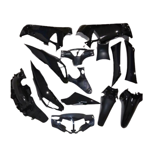 FULL SET BODY HALUS SUPRA X 125 2004 - 2006 HITAM / BODY HALUS SUPRA X 125 2004,2005,2006 HITAM GLOS