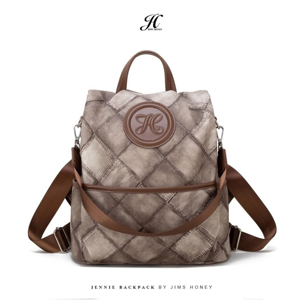 JIMS HONEY JENNIE BACKPACK Tas Ransel Gendong Punggung Wanita Korea Style Terbaru