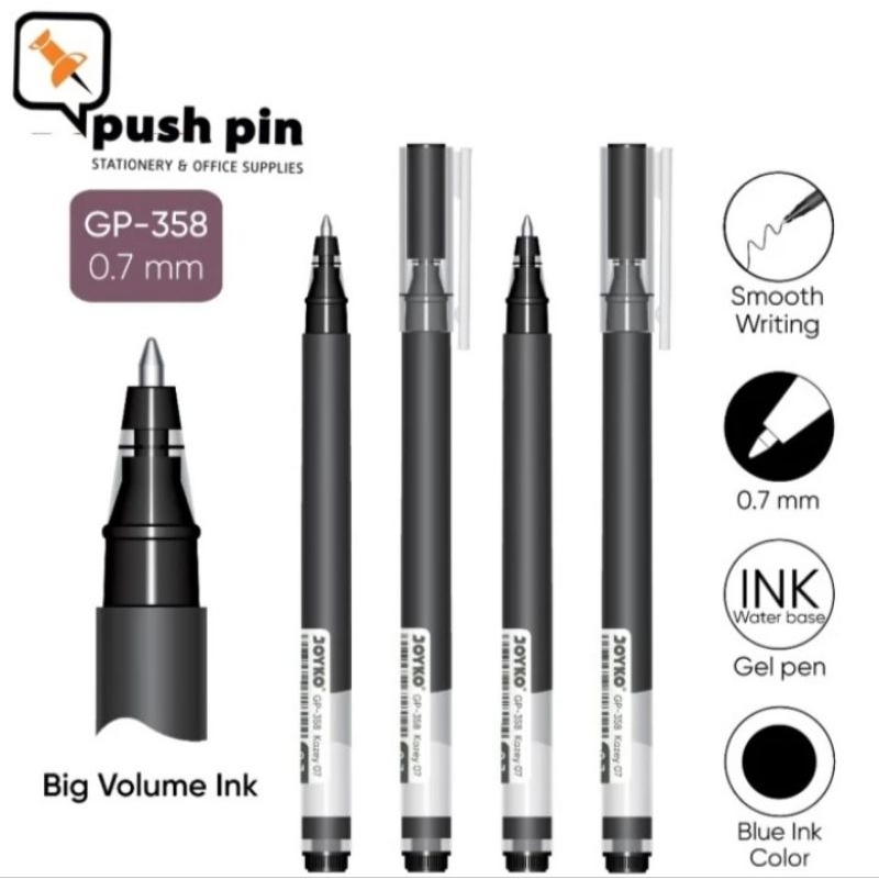 

Joyko Gel Pen / Pena / Pulpen GP-358 Kazey 07