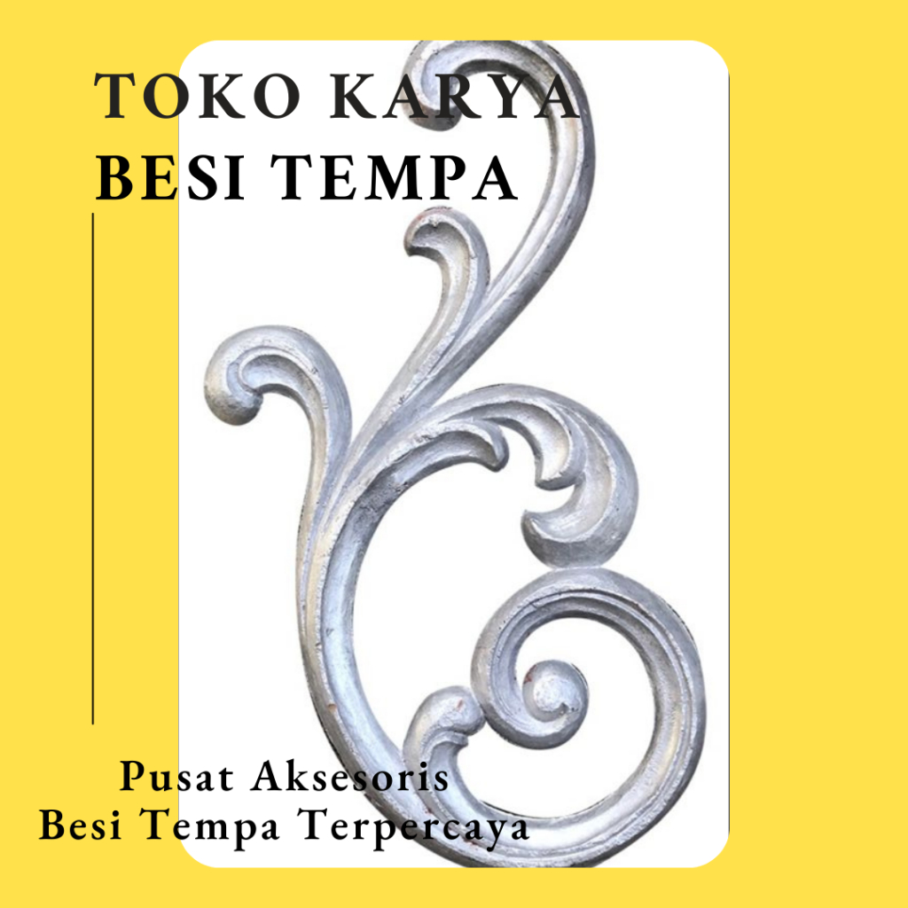 Ornamen Pagar Besi D-1203 / Ornamen Besi Tempa / Ornamen Pagar Besi dan Tralis / Aksesoris Besi Temp