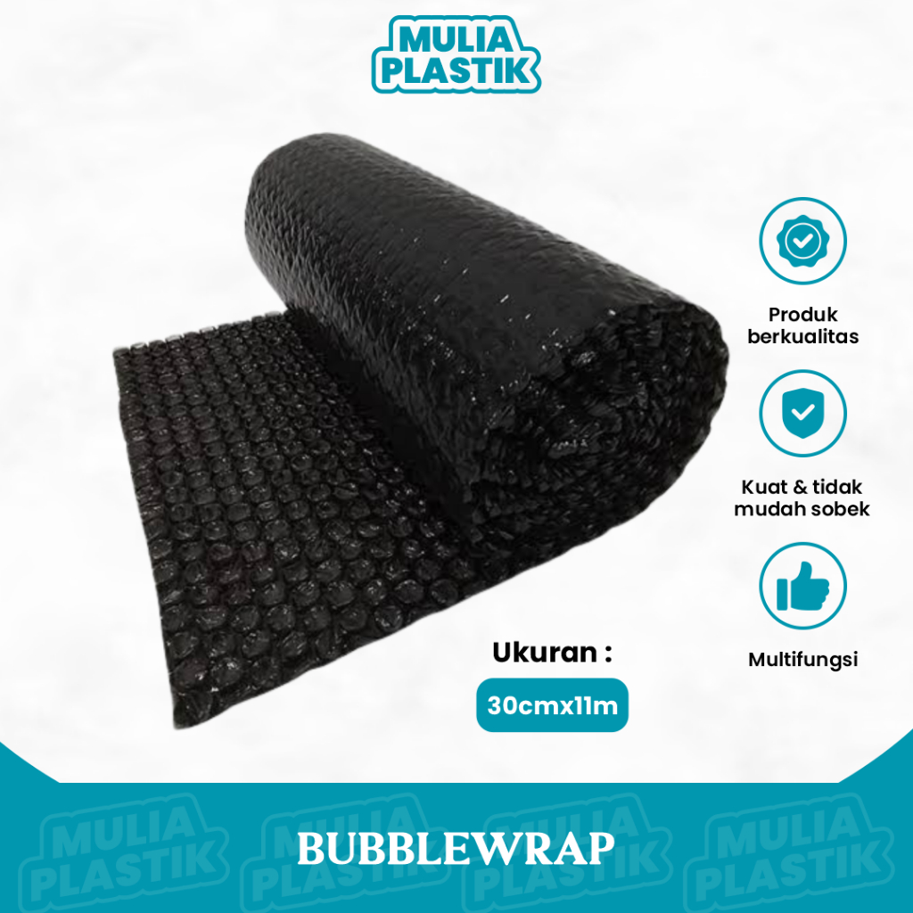 

Bubble Wrap 30cmx11m Hitam Tebal Premium Quality Packing Olshop Ekspedisi