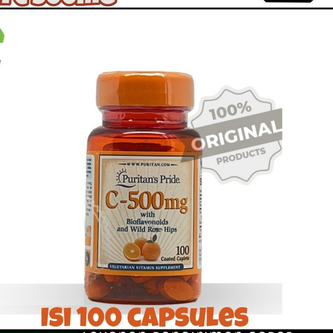 PURITAN'S PRIDE VITAMIN C 500mg & 1000mg - Vit C 500 Mg