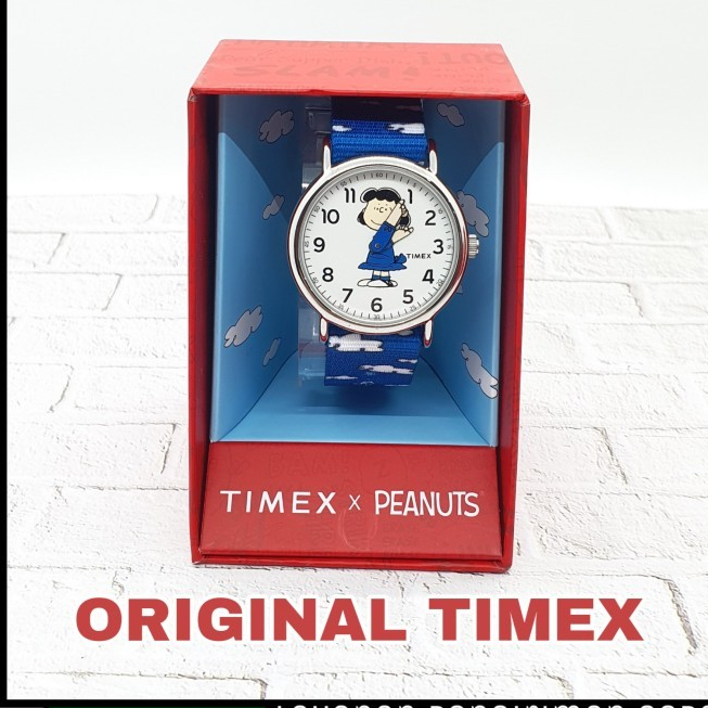 JAM TANGAN TIMEX WEEKENDER - TIMEX X PEANUTS - Biru