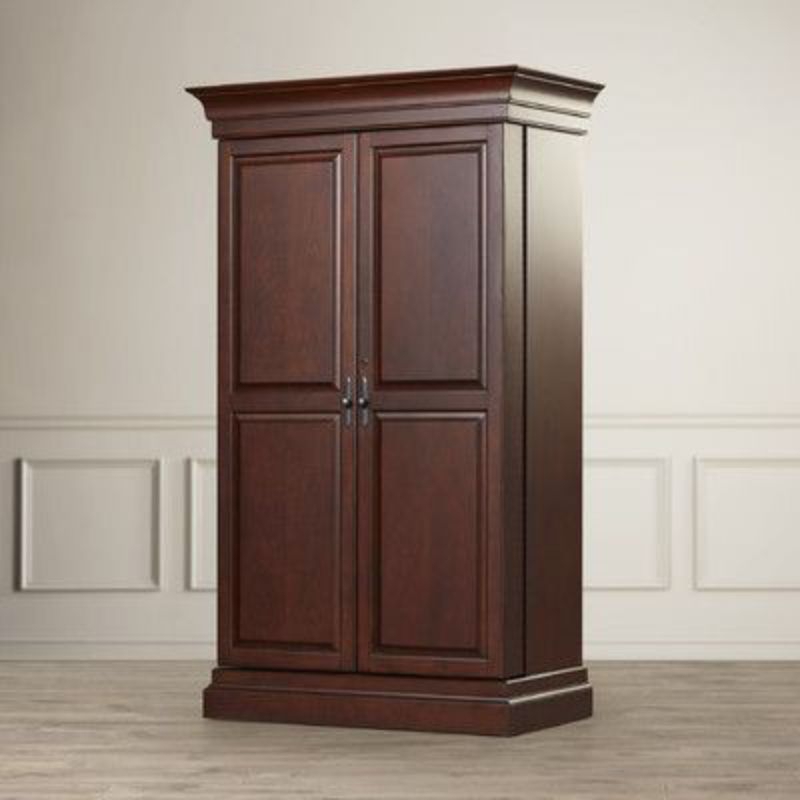 Lemari Pakaian 2 Pintu - Rak Penyimpanan Berbahan Kayu Jati Akasia Tua - Tahan Lama & Elegan