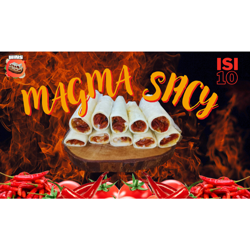 

KEBAB MINI FROZEN WINS RASA MAGMA SPICY - isi 10 Halal