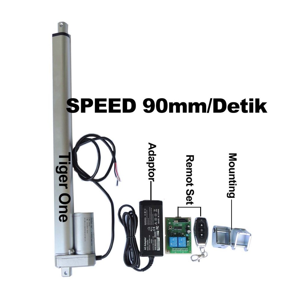Kumau Aktuator, Actuator 12V Linear Aktuator, Linear Actuator 30cm 100N