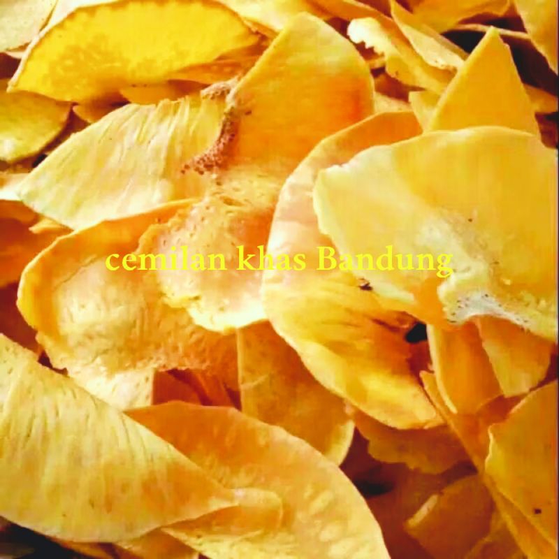 

keripik sukun/cemilan khas Bandung 500gr renyah gurih enak keripik sukun