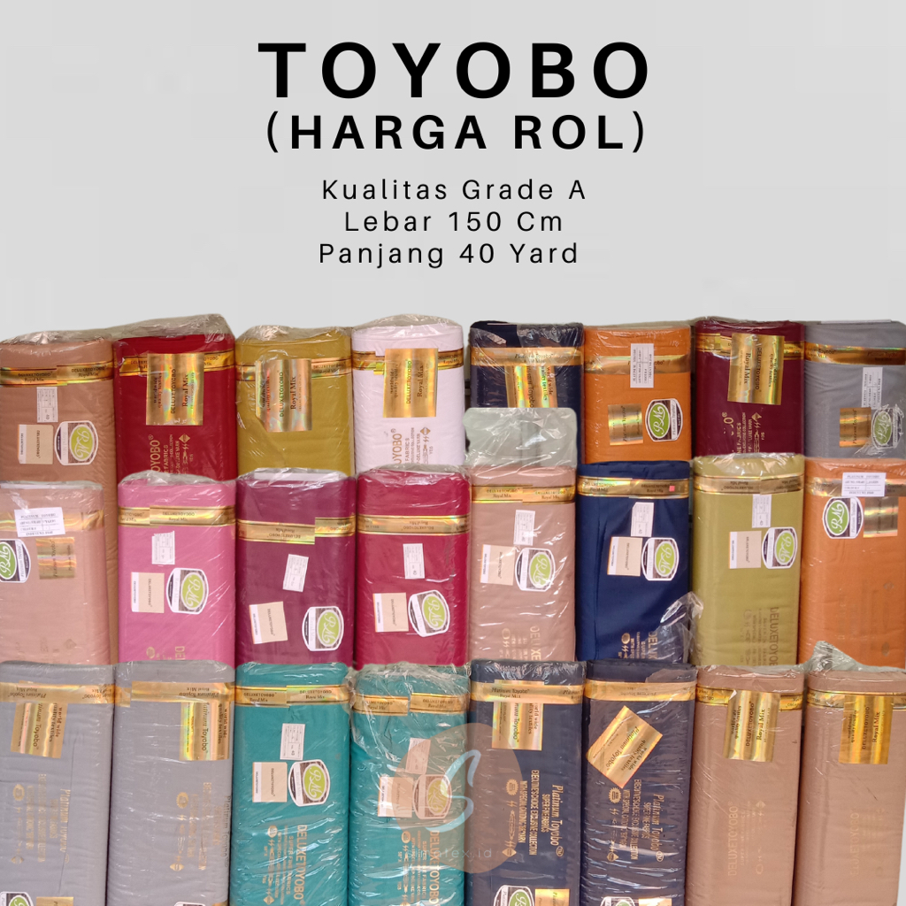 (HARGA PER ROL 40 YARD) Kain TOYOBO ROYAL MIX Platinum