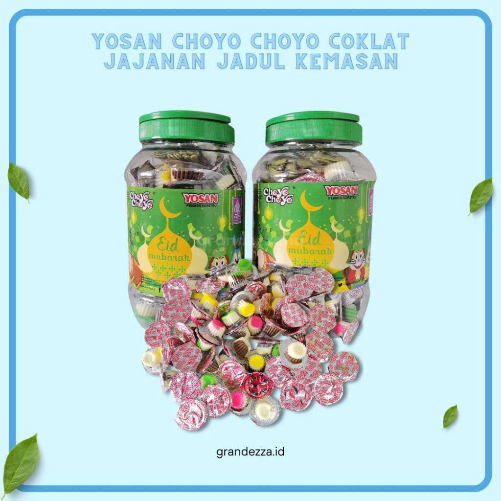 

Yosan Choyo Choyo Cokelat Coklat Jajanan Jadul kemasan Toples 400 Gr