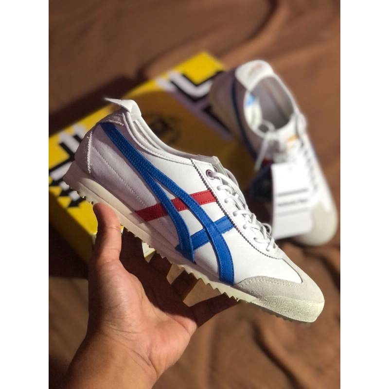 DISKON GEDE UNDERRETAIL ONITSUKA TIGER MEXICO 66 SUPER DELUXE WHITE BLUE RED ORIGINAL RESMI STORE