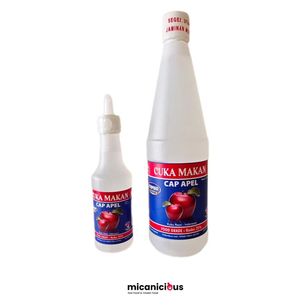 

CUKA MAKAN CAP APEL 150 ML & 600ML